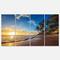 Designart - Paradise Tropical Island Beach Sunrise - Seashore Canvas Art Print
